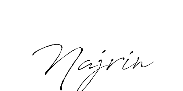 Najrin stylish signature style. Best Handwritten Sign (Antro_Vectra) for my name. Handwritten Signature Collection Ideas for my name Najrin. Najrin signature style 6 images and pictures png