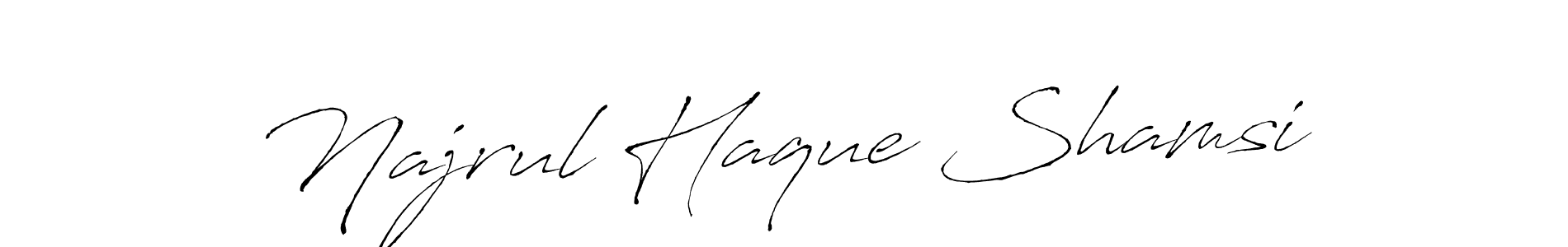 Use a signature maker to create a handwritten signature online. With this signature software, you can design (Antro_Vectra) your own signature for name Najrul Haque Shamsi. Najrul Haque Shamsi signature style 6 images and pictures png