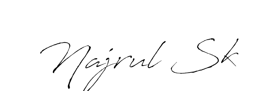 if you are searching for the best signature style for your name Najrul Sk. so please give up your signature search. here we have designed multiple signature styles  using Antro_Vectra. Najrul Sk signature style 6 images and pictures png