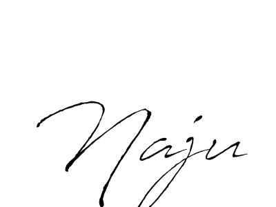 Naju stylish signature style. Best Handwritten Sign (Antro_Vectra) for my name. Handwritten Signature Collection Ideas for my name Naju. Naju signature style 6 images and pictures png