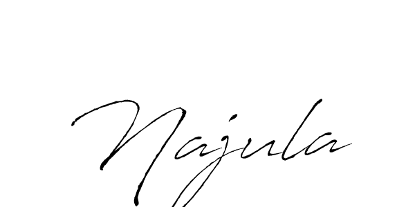 if you are searching for the best signature style for your name Najula. so please give up your signature search. here we have designed multiple signature styles  using Antro_Vectra. Najula signature style 6 images and pictures png