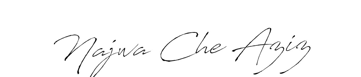 Make a beautiful signature design for name Najwa Che Aziz. Use this online signature maker to create a handwritten signature for free. Najwa Che Aziz signature style 6 images and pictures png