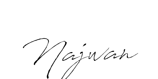 Najwan stylish signature style. Best Handwritten Sign (Antro_Vectra) for my name. Handwritten Signature Collection Ideas for my name Najwan. Najwan signature style 6 images and pictures png
