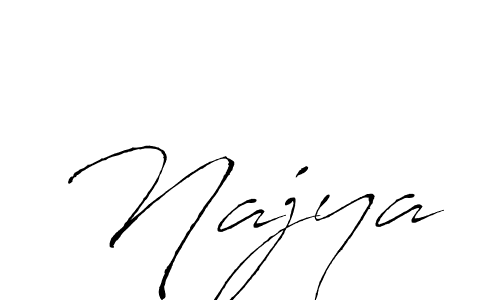 Najya stylish signature style. Best Handwritten Sign (Antro_Vectra) for my name. Handwritten Signature Collection Ideas for my name Najya. Najya signature style 6 images and pictures png