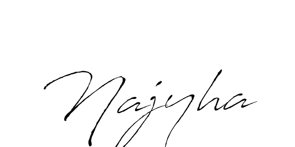 Create a beautiful signature design for name Najyha. With this signature (Antro_Vectra) fonts, you can make a handwritten signature for free. Najyha signature style 6 images and pictures png