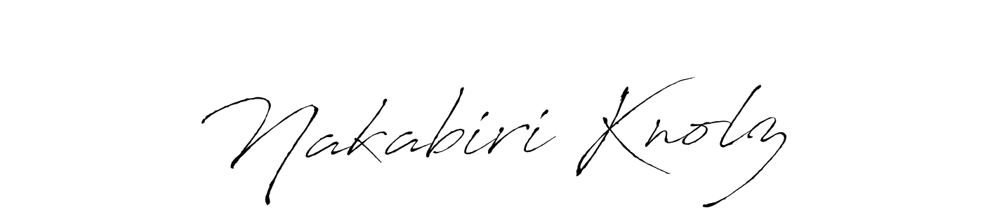Also we have Nakabiri Knolz name is the best signature style. Create professional handwritten signature collection using Antro_Vectra autograph style. Nakabiri Knolz signature style 6 images and pictures png