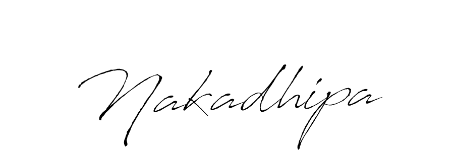 Design your own signature with our free online signature maker. With this signature software, you can create a handwritten (Antro_Vectra) signature for name Nakadhipa. Nakadhipa signature style 6 images and pictures png