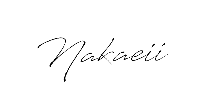 How to make Nakaeii signature? Antro_Vectra is a professional autograph style. Create handwritten signature for Nakaeii name. Nakaeii signature style 6 images and pictures png