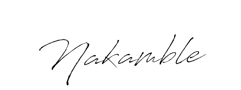 You should practise on your own different ways (Antro_Vectra) to write your name (Nakamble) in signature. don't let someone else do it for you. Nakamble signature style 6 images and pictures png