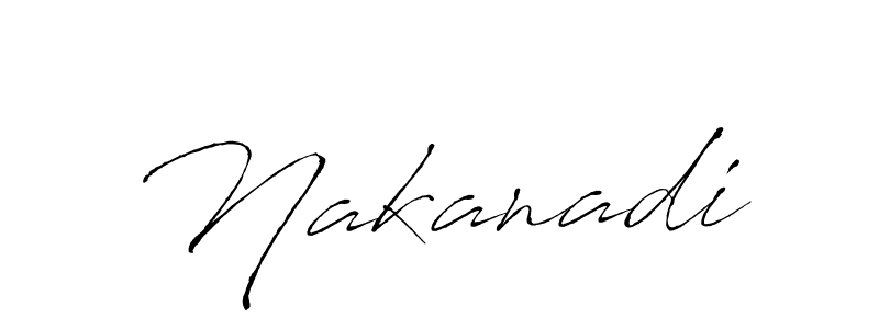 Create a beautiful signature design for name Nakanadi. With this signature (Antro_Vectra) fonts, you can make a handwritten signature for free. Nakanadi signature style 6 images and pictures png