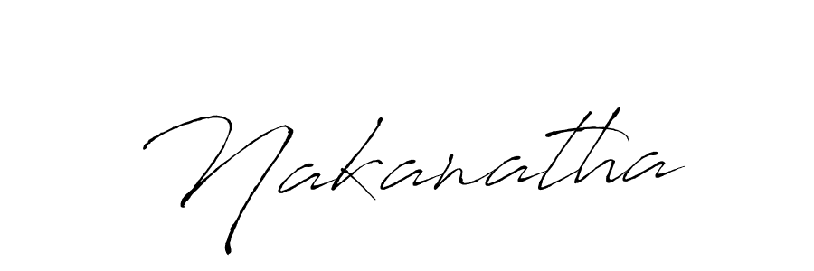 Make a beautiful signature design for name Nakanatha. With this signature (Antro_Vectra) style, you can create a handwritten signature for free. Nakanatha signature style 6 images and pictures png
