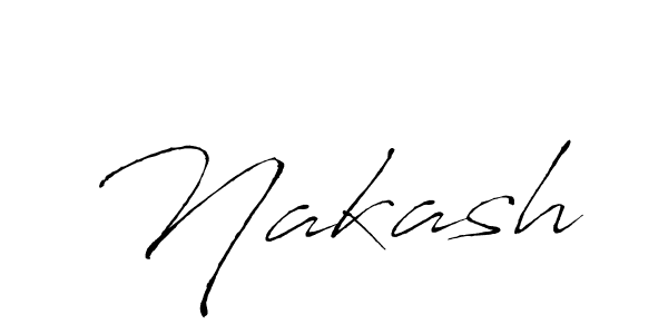 How to make Nakash signature? Antro_Vectra is a professional autograph style. Create handwritten signature for Nakash name. Nakash signature style 6 images and pictures png