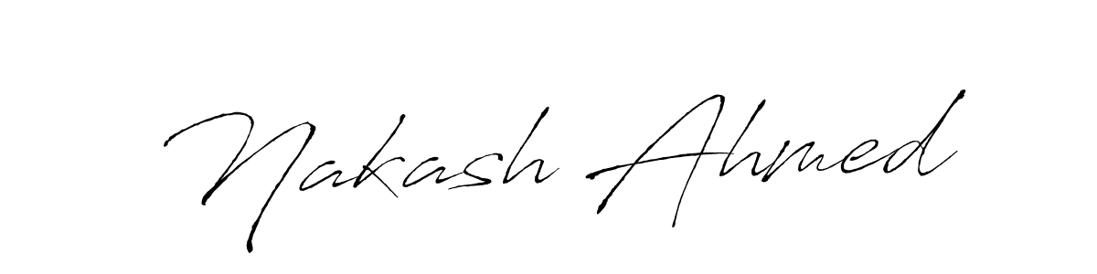 You should practise on your own different ways (Antro_Vectra) to write your name (Nakash Ahmed) in signature. don't let someone else do it for you. Nakash Ahmed signature style 6 images and pictures png