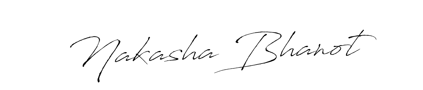 Also You can easily find your signature by using the search form. We will create Nakasha Bhanot name handwritten signature images for you free of cost using Antro_Vectra sign style. Nakasha Bhanot signature style 6 images and pictures png