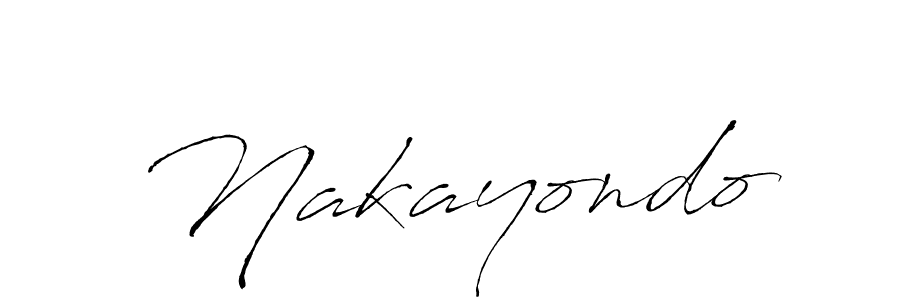 Design your own signature with our free online signature maker. With this signature software, you can create a handwritten (Antro_Vectra) signature for name Nakayondo. Nakayondo signature style 6 images and pictures png