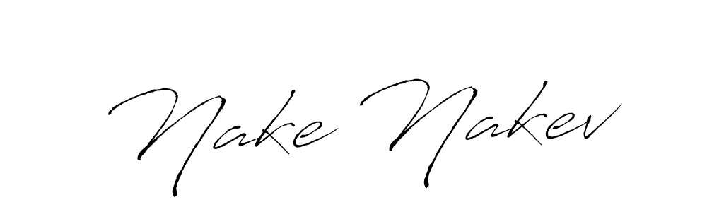 Design your own signature with our free online signature maker. With this signature software, you can create a handwritten (Antro_Vectra) signature for name Nake Nakev. Nake Nakev signature style 6 images and pictures png