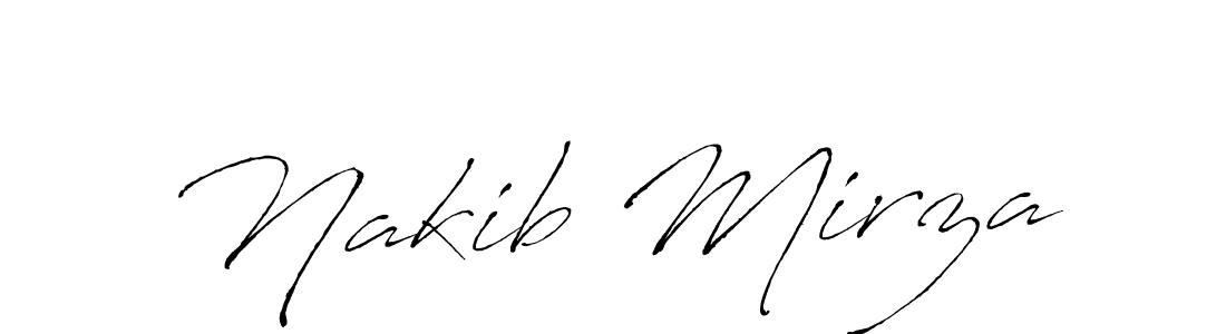 Create a beautiful signature design for name Nakib Mirza. With this signature (Antro_Vectra) fonts, you can make a handwritten signature for free. Nakib Mirza signature style 6 images and pictures png