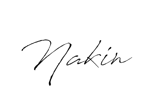 Also we have Nakin name is the best signature style. Create professional handwritten signature collection using Antro_Vectra autograph style. Nakin signature style 6 images and pictures png