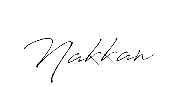 Create a beautiful signature design for name Nakkan. With this signature (Antro_Vectra) fonts, you can make a handwritten signature for free. Nakkan signature style 6 images and pictures png