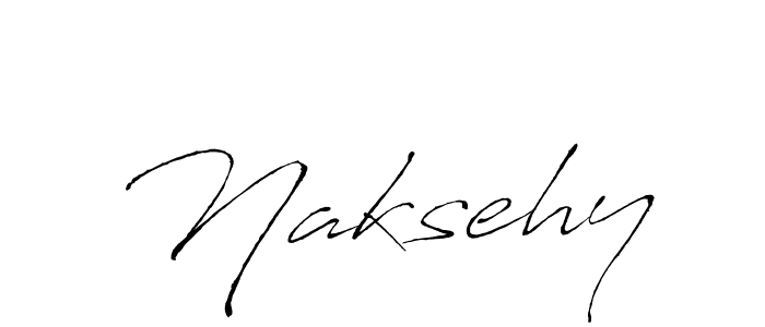 How to make Naksehy signature? Antro_Vectra is a professional autograph style. Create handwritten signature for Naksehy name. Naksehy signature style 6 images and pictures png