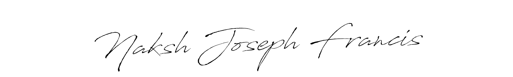 This is the best signature style for the Naksh Joseph Francis name. Also you like these signature font (Antro_Vectra). Mix name signature. Naksh Joseph Francis signature style 6 images and pictures png