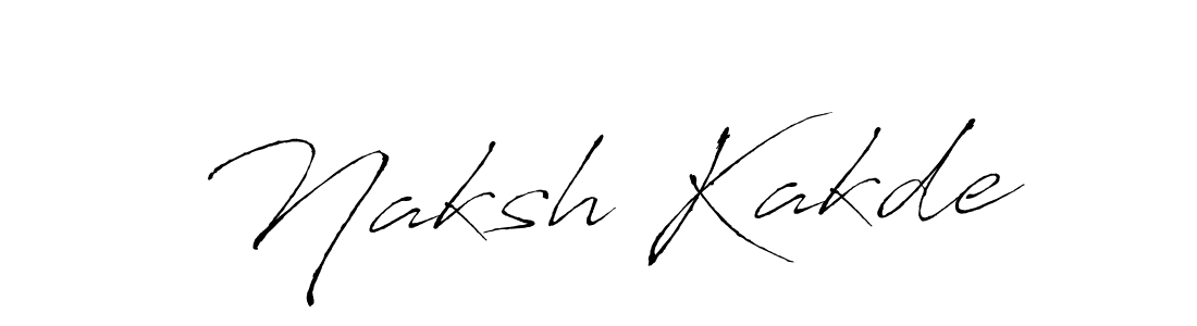 Create a beautiful signature design for name Naksh Kakde. With this signature (Antro_Vectra) fonts, you can make a handwritten signature for free. Naksh Kakde signature style 6 images and pictures png