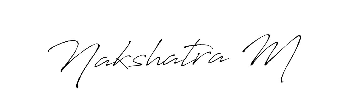 How to make Nakshatra M name signature. Use Antro_Vectra style for creating short signs online. This is the latest handwritten sign. Nakshatra M signature style 6 images and pictures png