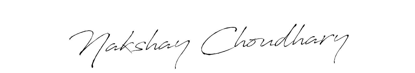 Use a signature maker to create a handwritten signature online. With this signature software, you can design (Antro_Vectra) your own signature for name Nakshay Choudhary. Nakshay Choudhary signature style 6 images and pictures png