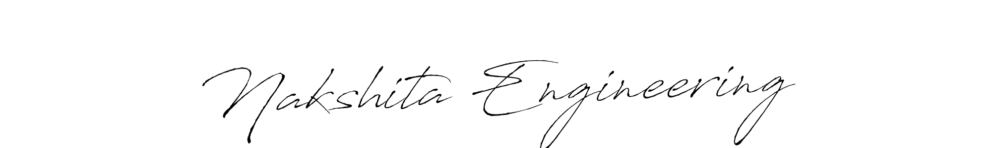 How to make Nakshita Engineering signature? Antro_Vectra is a professional autograph style. Create handwritten signature for Nakshita Engineering name. Nakshita Engineering signature style 6 images and pictures png