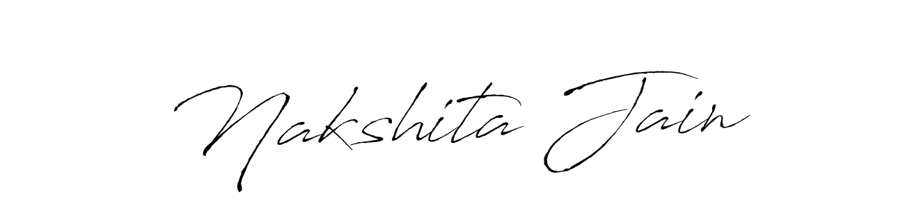 You can use this online signature creator to create a handwritten signature for the name Nakshita Jain. This is the best online autograph maker. Nakshita Jain signature style 6 images and pictures png