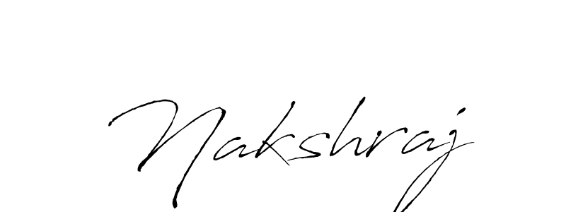 Use a signature maker to create a handwritten signature online. With this signature software, you can design (Antro_Vectra) your own signature for name Nakshraj. Nakshraj signature style 6 images and pictures png