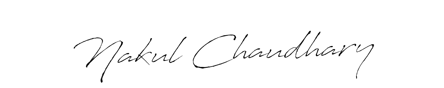 Use a signature maker to create a handwritten signature online. With this signature software, you can design (Antro_Vectra) your own signature for name Nakul Chaudhary. Nakul Chaudhary signature style 6 images and pictures png