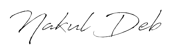 Also we have Nakul Deb name is the best signature style. Create professional handwritten signature collection using Antro_Vectra autograph style. Nakul Deb signature style 6 images and pictures png