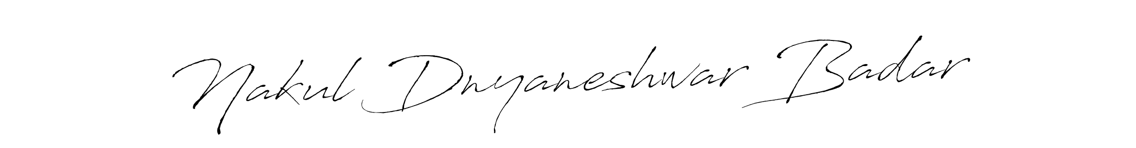 Nakul Dnyaneshwar Badar stylish signature style. Best Handwritten Sign (Antro_Vectra) for my name. Handwritten Signature Collection Ideas for my name Nakul Dnyaneshwar Badar. Nakul Dnyaneshwar Badar signature style 6 images and pictures png