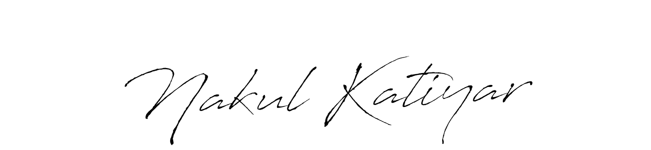 Create a beautiful signature design for name Nakul Katiyar. With this signature (Antro_Vectra) fonts, you can make a handwritten signature for free. Nakul Katiyar signature style 6 images and pictures png