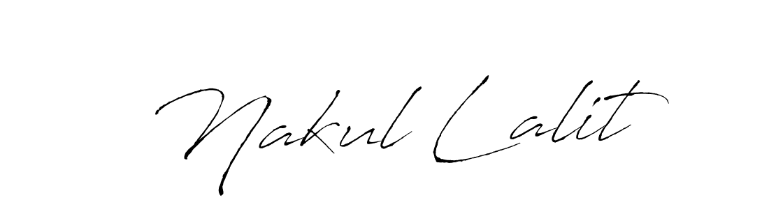 This is the best signature style for the Nakul Lalit name. Also you like these signature font (Antro_Vectra). Mix name signature. Nakul Lalit signature style 6 images and pictures png