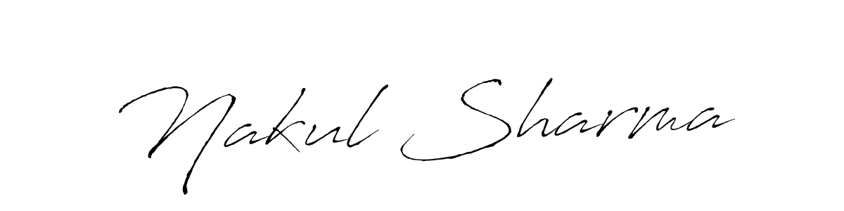 It looks lik you need a new signature style for name Nakul Sharma. Design unique handwritten (Antro_Vectra) signature with our free signature maker in just a few clicks. Nakul Sharma signature style 6 images and pictures png