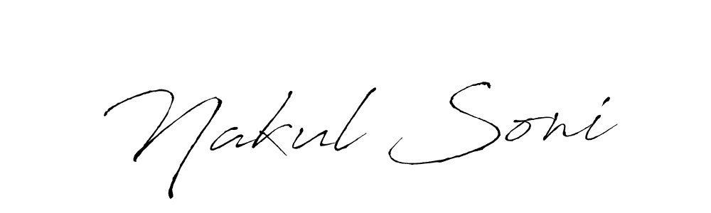 Also You can easily find your signature by using the search form. We will create Nakul Soni name handwritten signature images for you free of cost using Antro_Vectra sign style. Nakul Soni signature style 6 images and pictures png