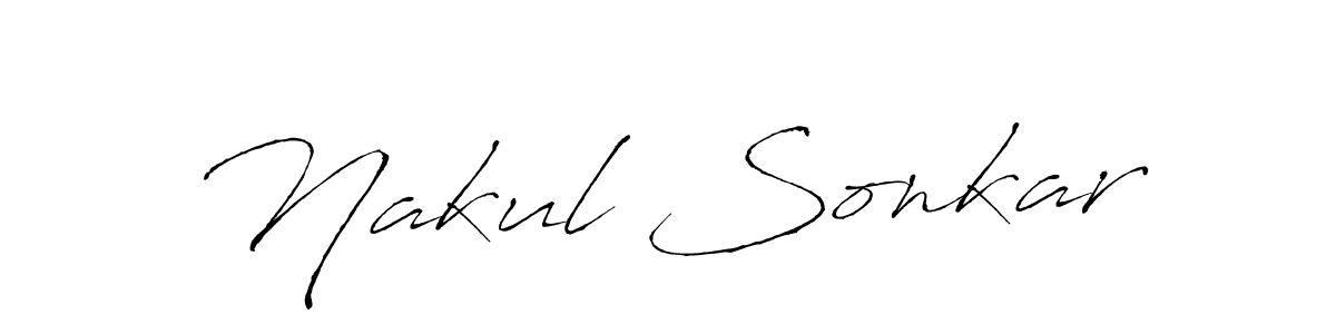 Similarly Antro_Vectra is the best handwritten signature design. Signature creator online .You can use it as an online autograph creator for name Nakul Sonkar. Nakul Sonkar signature style 6 images and pictures png