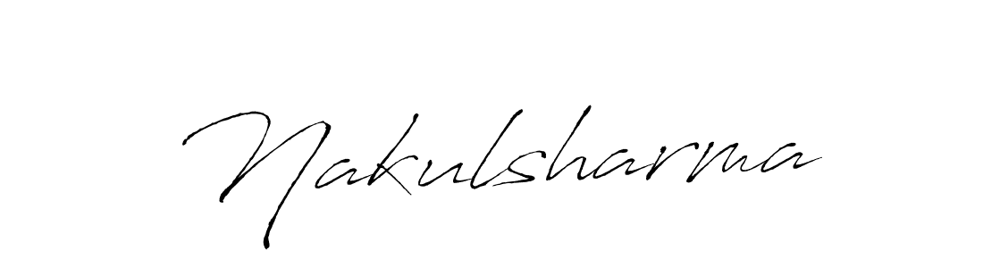 Create a beautiful signature design for name Nakulsharma. With this signature (Antro_Vectra) fonts, you can make a handwritten signature for free. Nakulsharma signature style 6 images and pictures png