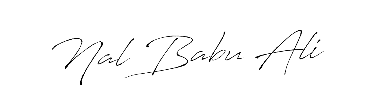Make a beautiful signature design for name Nal Babu Ali. With this signature (Antro_Vectra) style, you can create a handwritten signature for free. Nal Babu Ali signature style 6 images and pictures png