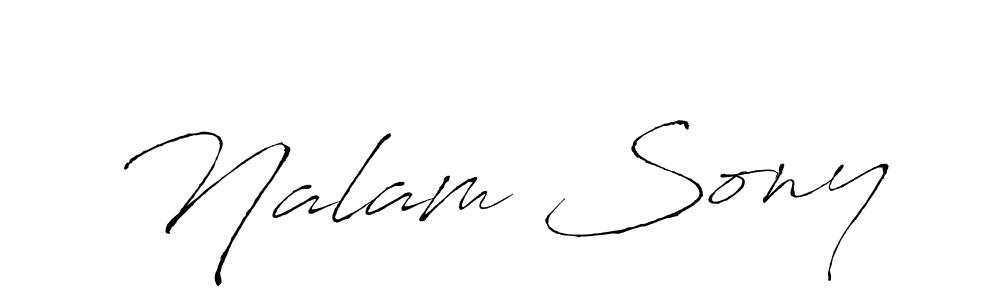 Nalam Sony stylish signature style. Best Handwritten Sign (Antro_Vectra) for my name. Handwritten Signature Collection Ideas for my name Nalam Sony. Nalam Sony signature style 6 images and pictures png