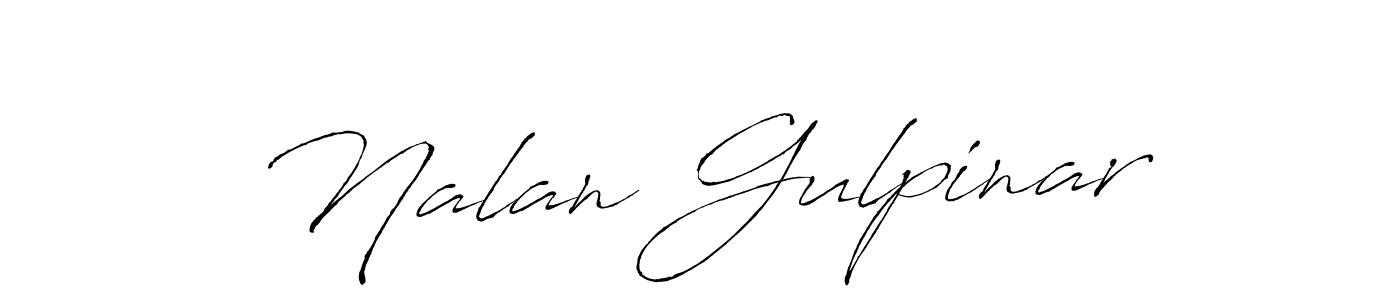 Antro_Vectra is a professional signature style that is perfect for those who want to add a touch of class to their signature. It is also a great choice for those who want to make their signature more unique. Get Nalan Gulpinar name to fancy signature for free. Nalan Gulpinar signature style 6 images and pictures png