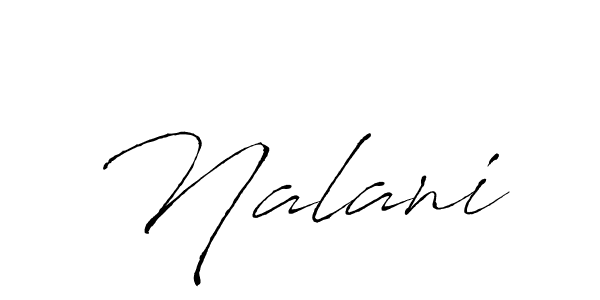 Design your own signature with our free online signature maker. With this signature software, you can create a handwritten (Antro_Vectra) signature for name Nalani. Nalani signature style 6 images and pictures png