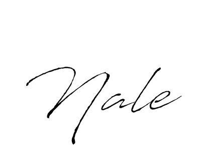 Make a beautiful signature design for name Nale. With this signature (Antro_Vectra) style, you can create a handwritten signature for free. Nale signature style 6 images and pictures png