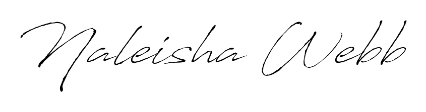 Give your name Naleisha Webb an exquisite flair with the Antro_Vectra script font. Ideal for contracts, resumes, and formal letterheads. Naleisha Webb signature style 6 images and pictures png