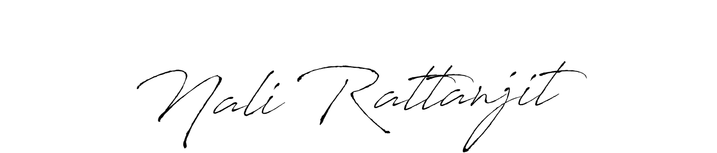 Also You can easily find your signature by using the search form. We will create Nali Rattanjit name handwritten signature images for you free of cost using Antro_Vectra sign style. Nali Rattanjit signature style 6 images and pictures png