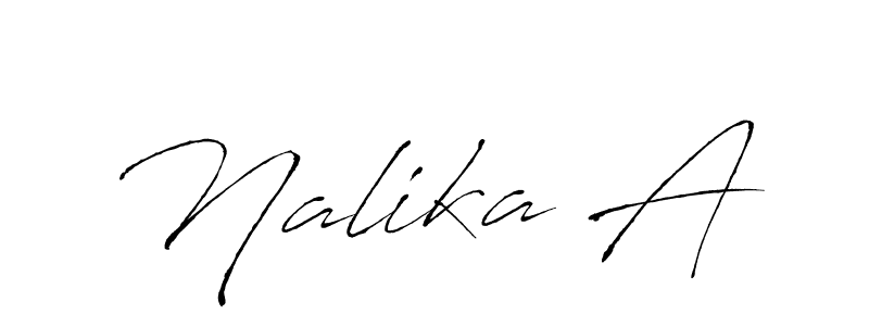 Antro_Vectra is a professional signature style that is perfect for those who want to add a touch of class to their signature. It is also a great choice for those who want to make their signature more unique. Get Nalika A name to fancy signature for free. Nalika A signature style 6 images and pictures png