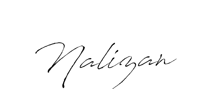 Design your own signature with our free online signature maker. With this signature software, you can create a handwritten (Antro_Vectra) signature for name Nalizan. Nalizan signature style 6 images and pictures png