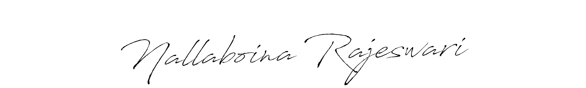 Nallaboina Rajeswari stylish signature style. Best Handwritten Sign (Antro_Vectra) for my name. Handwritten Signature Collection Ideas for my name Nallaboina Rajeswari. Nallaboina Rajeswari signature style 6 images and pictures png